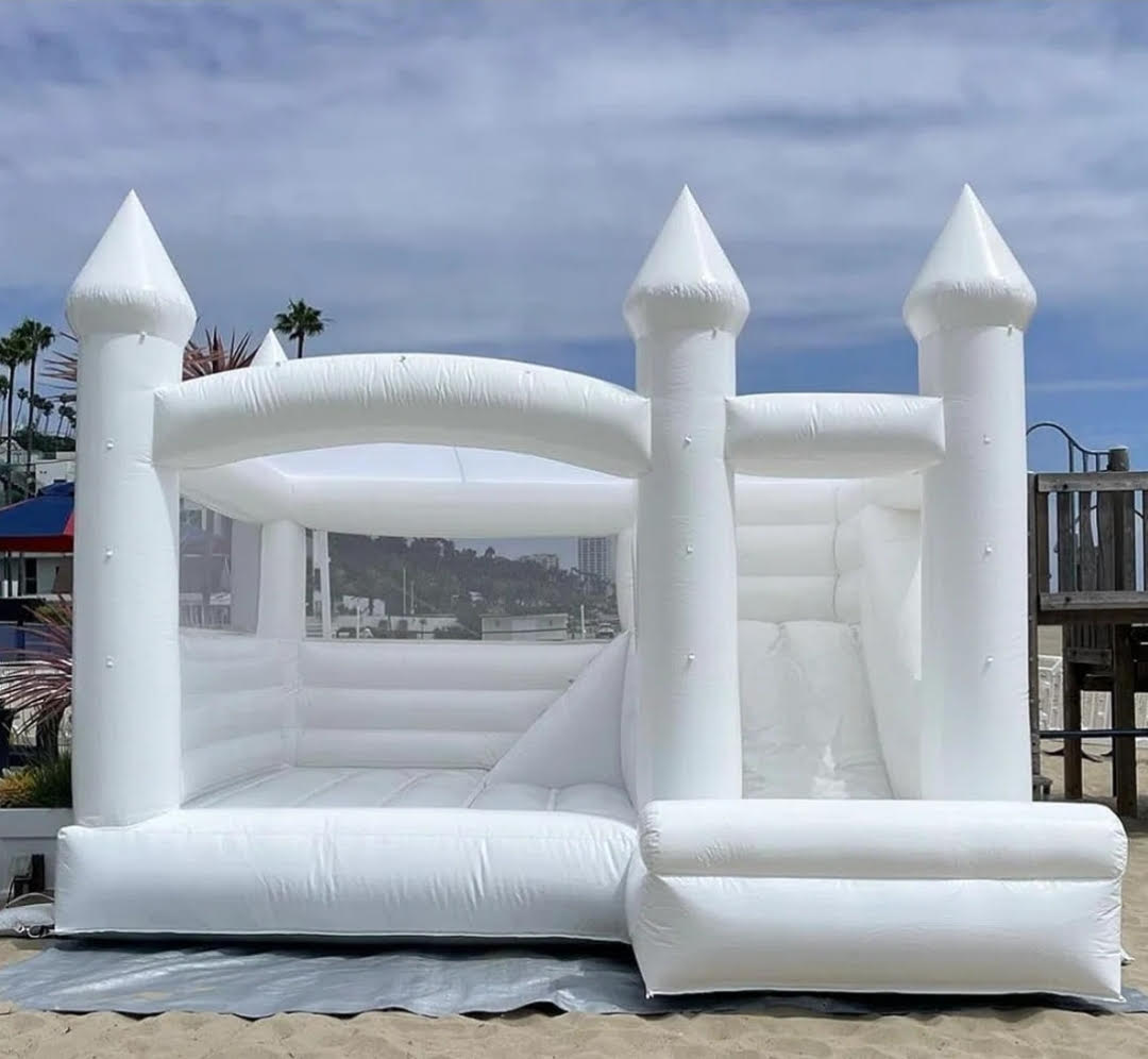 White wedding bouncy castle